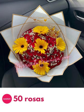 Ramo de rosas con coronita
